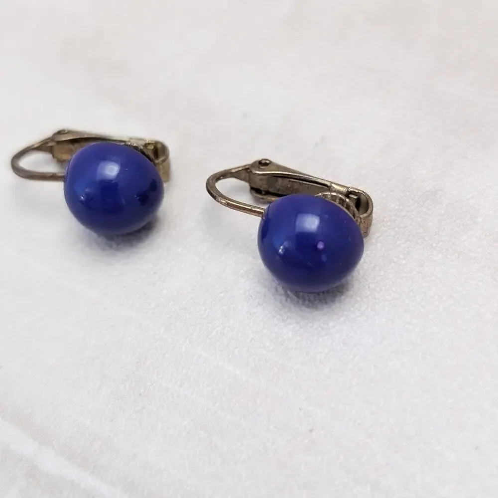 Vintage Clip On Earrings Small Retro - 3/8